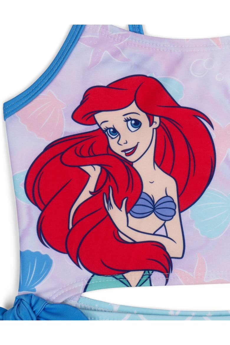 The Little Mermaid Princess Ariel One-Piece Bathing Suit, Alternate, color, Ariel Lavender Blue