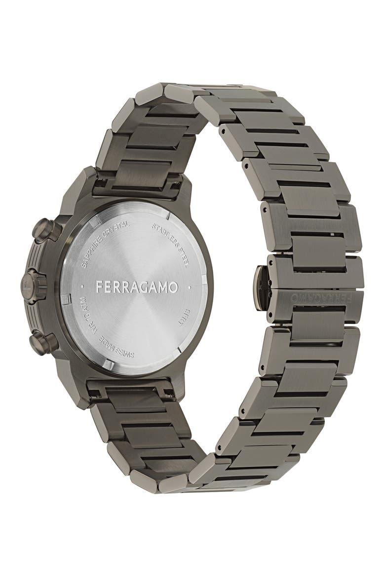 Sport Chronograph Bracelet Watch, 44mm, Alternate, color, IP GUNMETAL