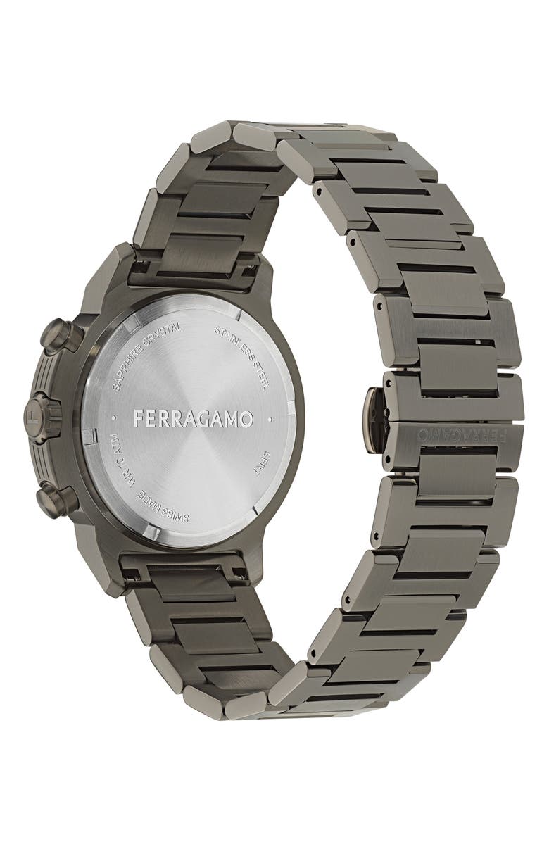 FERRAGAMO Sport Chronograph Bracelet Watch, 44mm, Alternate, color,