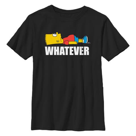Boy's The Simpsons Bart Whatever  Graphic T-Shirt