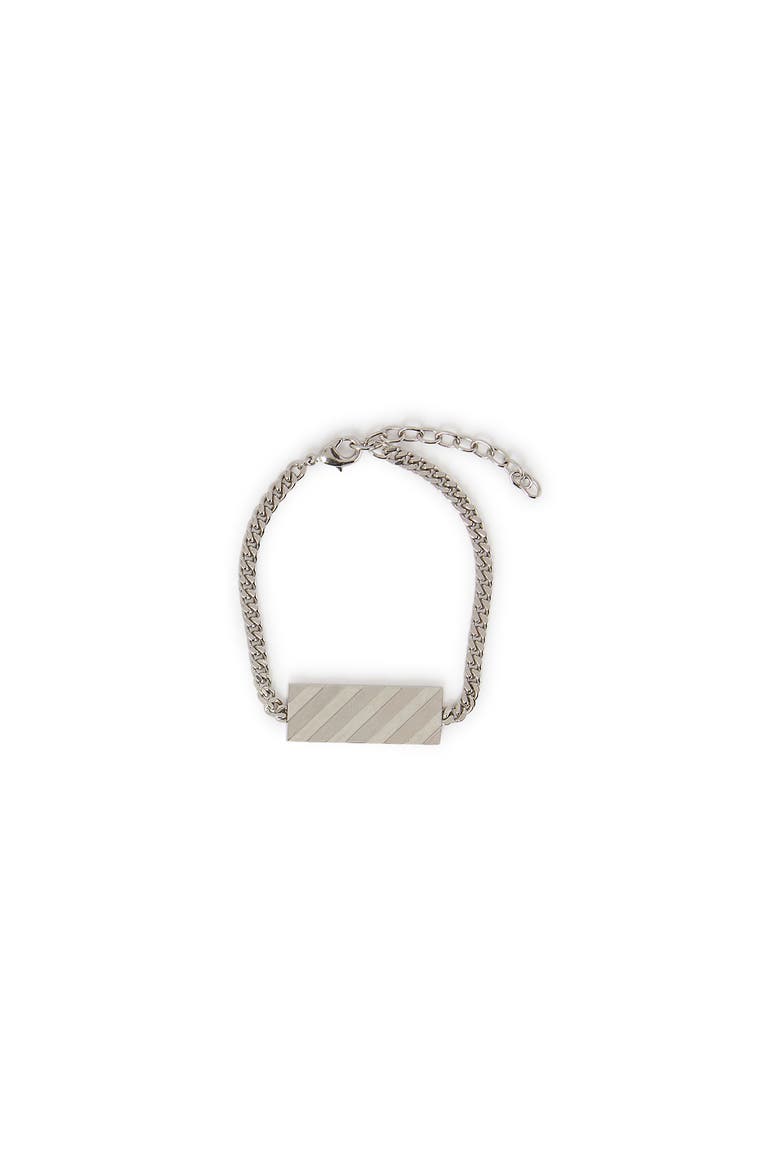 Men's Diag Bracelet, Main, color, Silver
