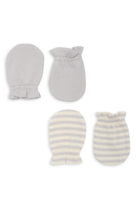 Assorted 2-Pack Organic Cotton No Scratch Mittens