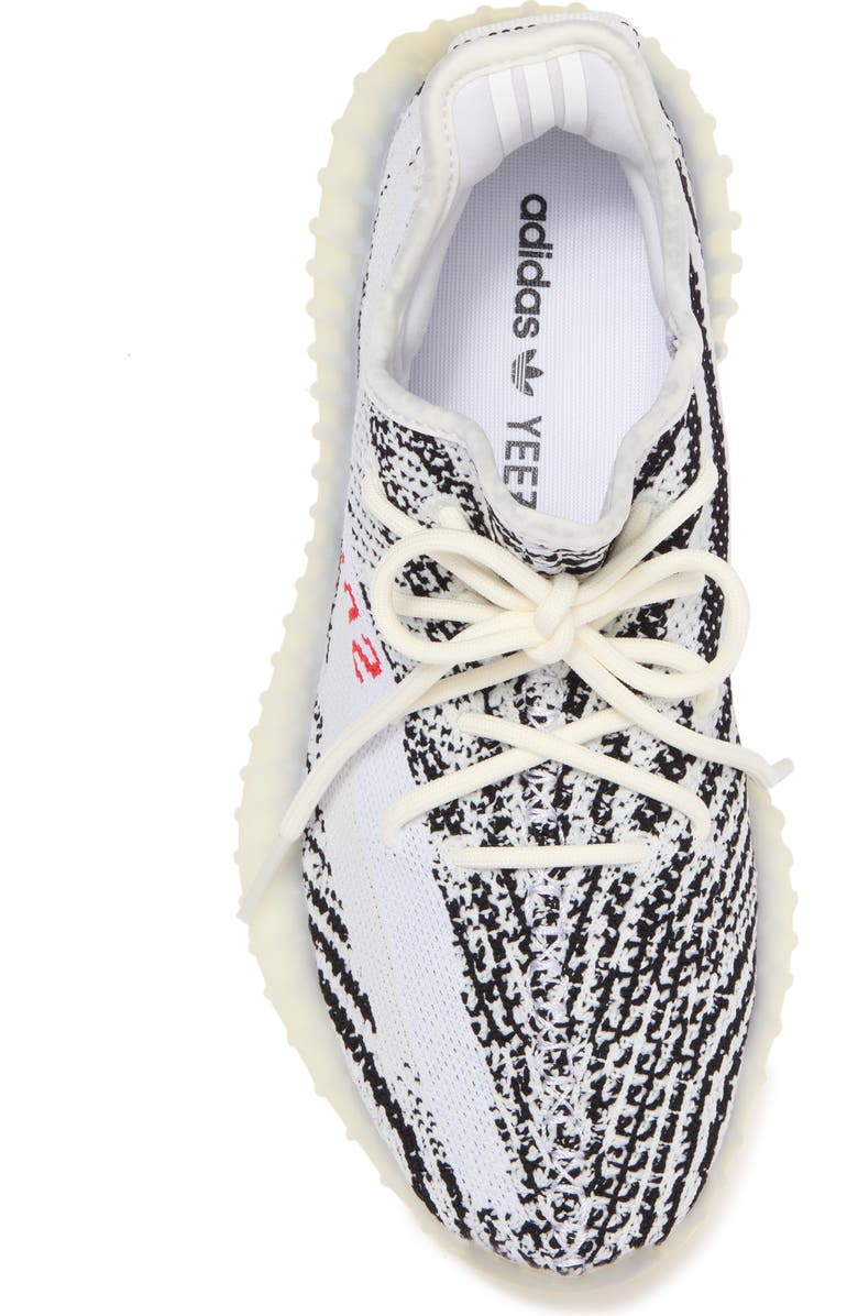 adidas Yeezy Boost 350 v2 Zebra Sneaker, Alternate, color,