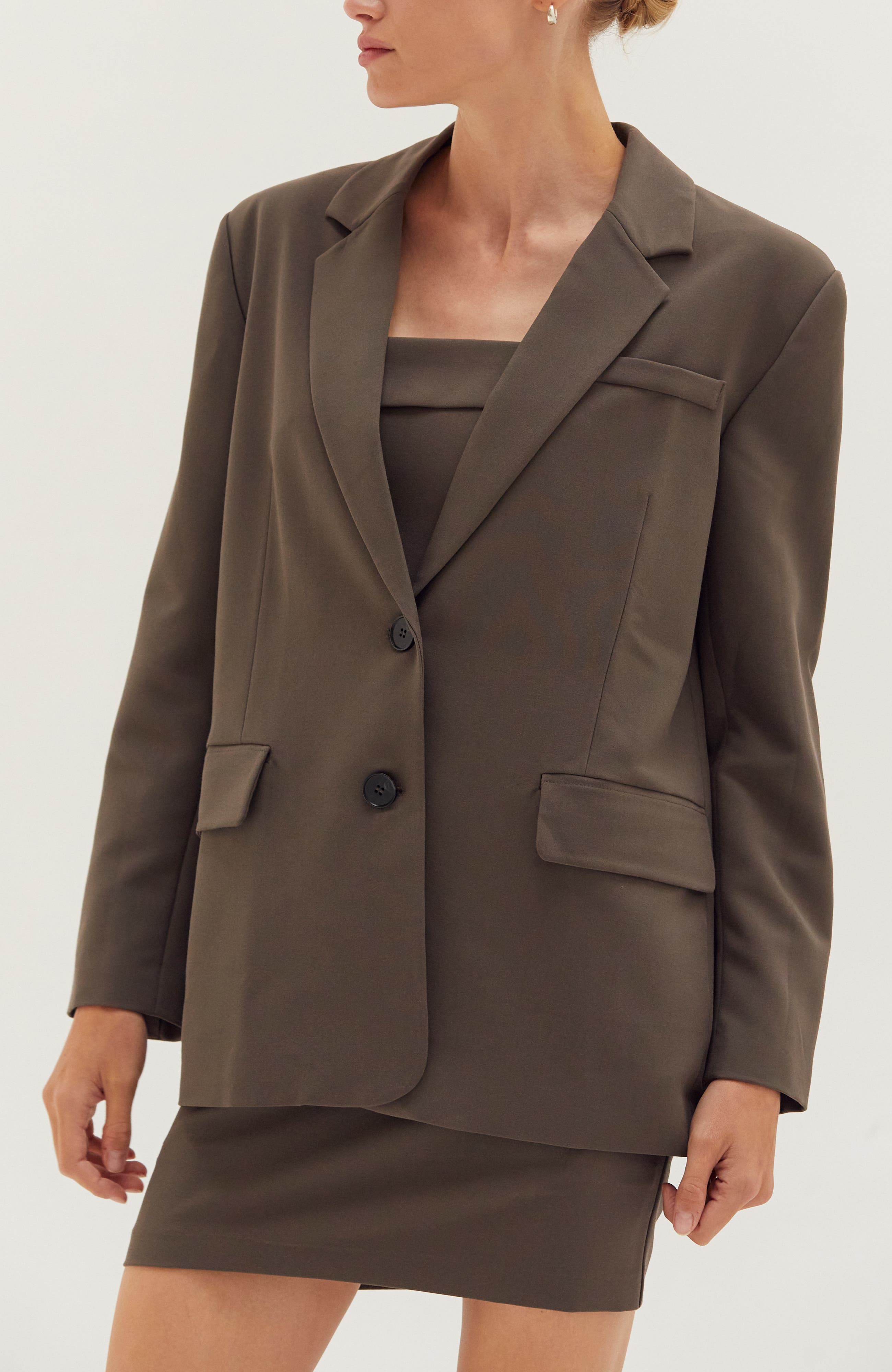 Oversized Single-Breasted Blazer - image 2