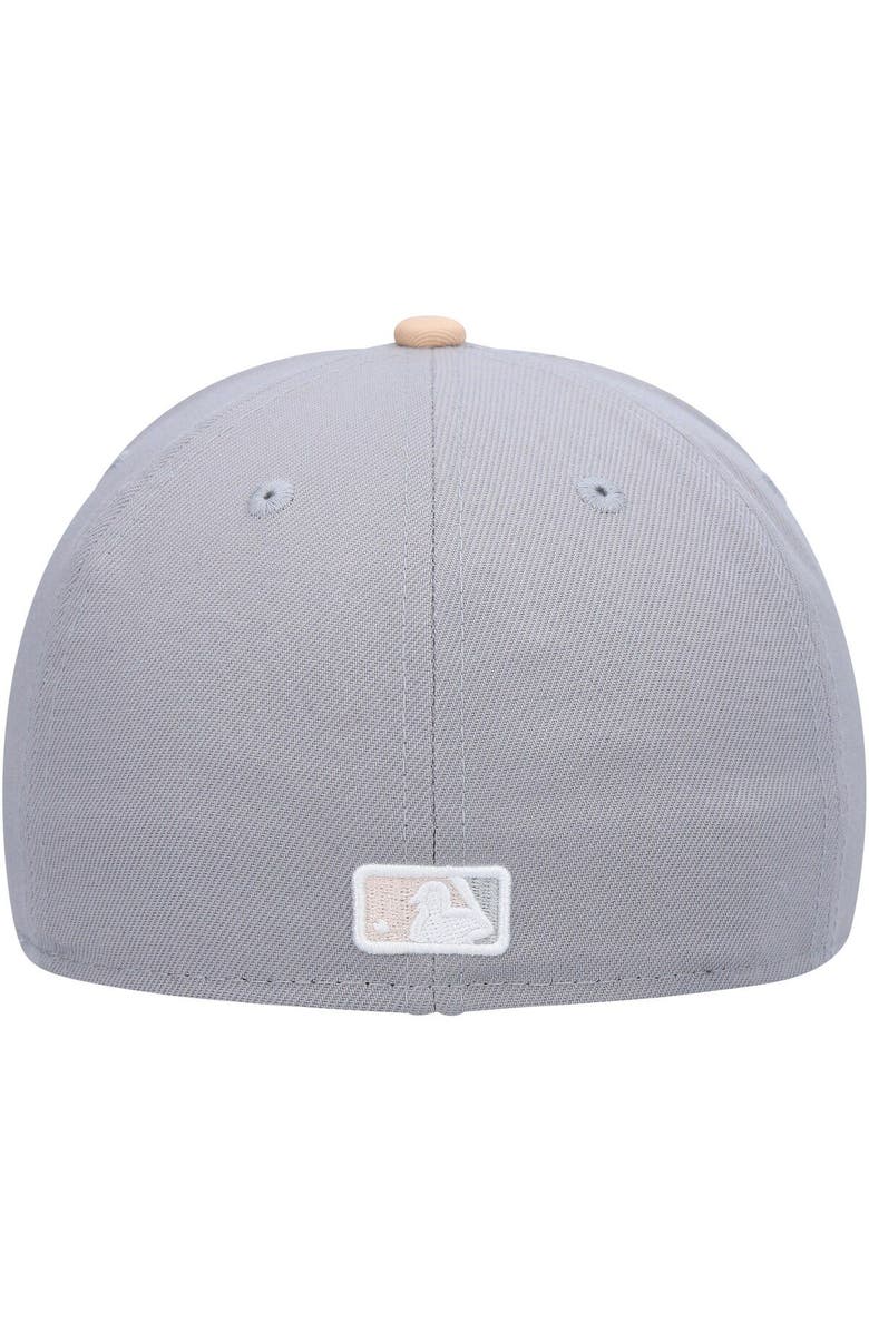 New Era Men's New Era Gray/Peach Oakland Athletics 1987 MLB All-Star Game Purple Undervisor 59FIFTY Fitted Hat, Alternate, color, Gray