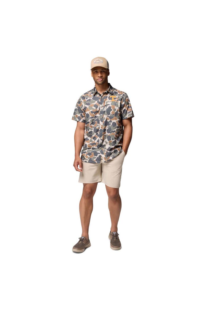 Men's Columbia Camo Tennessee Volunteers Super Slack Tide Omni-Wick Button-Up Shirt, Alternate, color, Camo