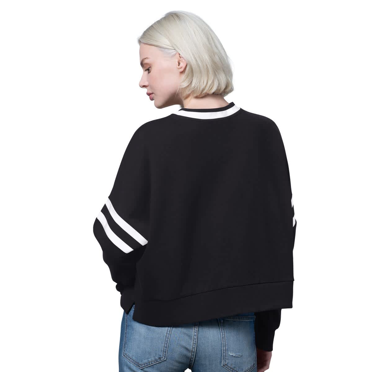 STARTER Women's Starter Black Washington Commanders Rally Drop Shoulder ...