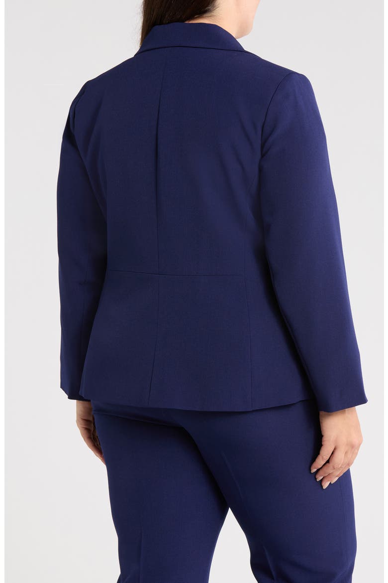 Stretch Crepe Two-Button Blazer, Alternate, color, KASPER NAVY