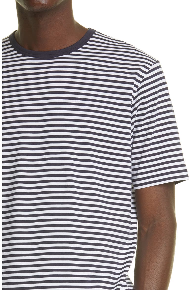 Stripe T-Shirt, Alternate, color, WHITE/ NAVY