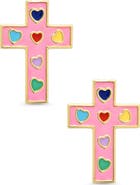 Lily Nily Kids' Cross Enamel Stud Earrings