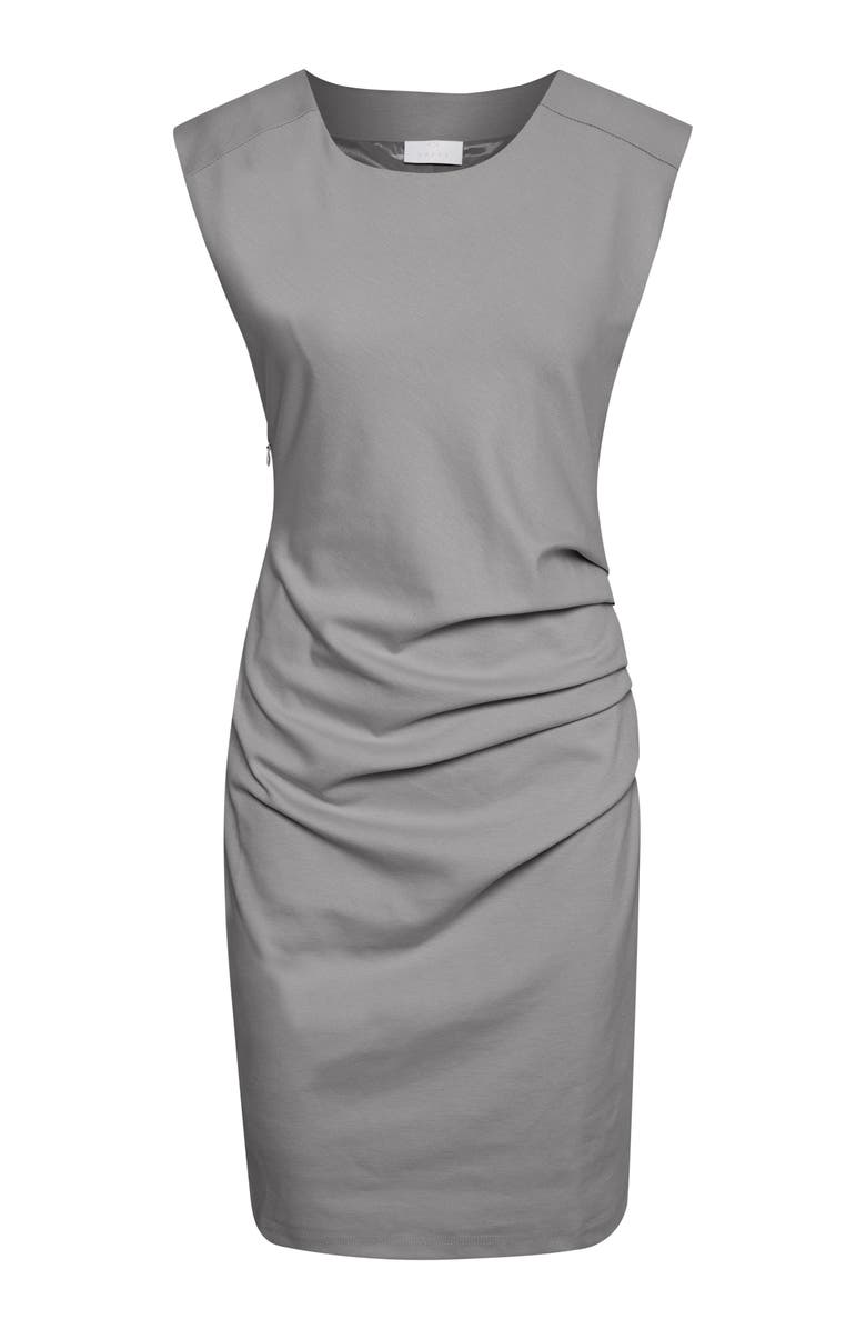 Kaffe India Sleeveless Knee Length Dress, Alternate, color, Grey Melange
