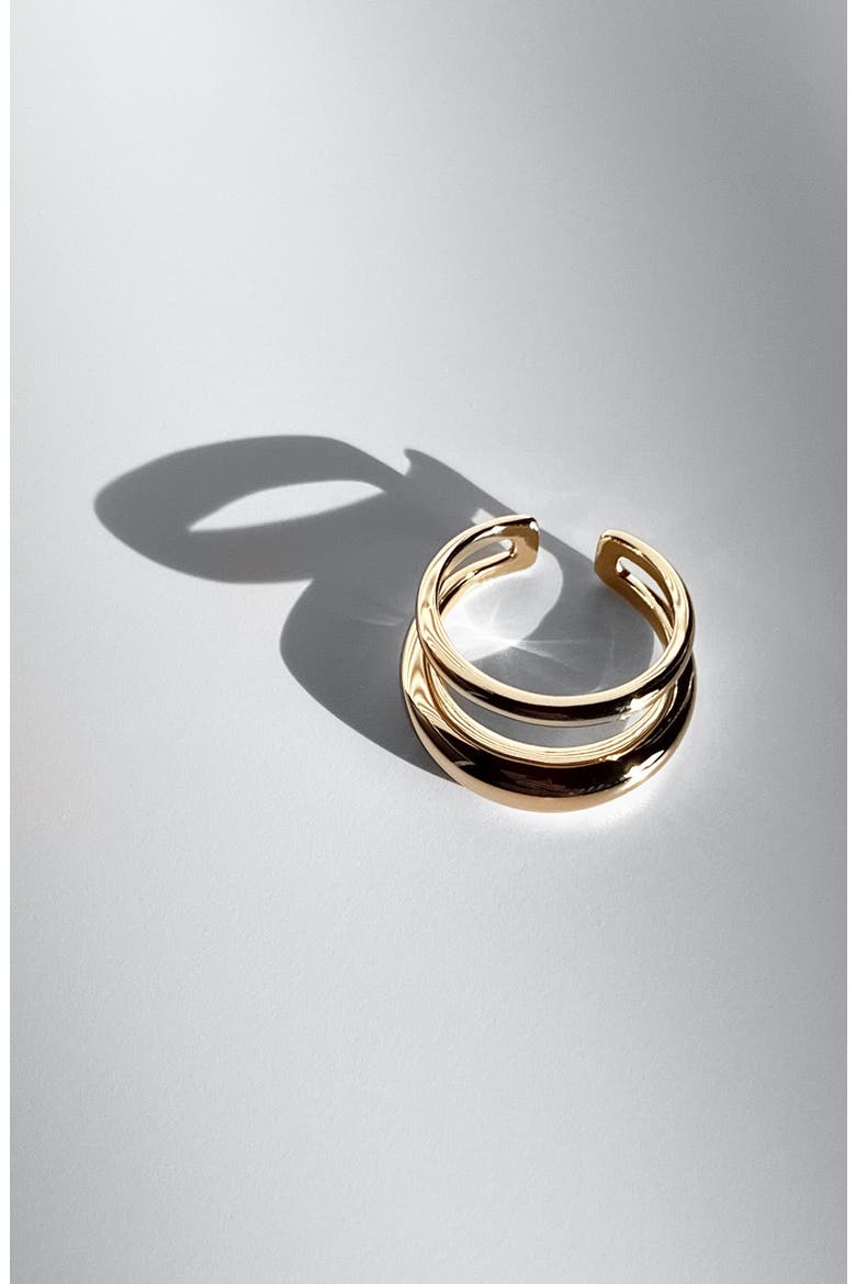 Cielo Set of 2 Rings, Alternate, color, 14K GOLD PLATED