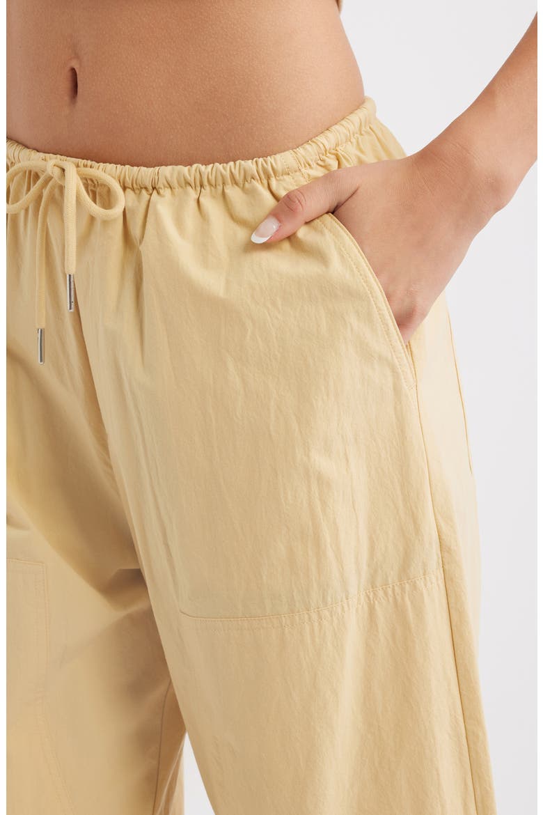 Theo Cotton Drawstring Pants, Alternate, color, LIGHT TUMERIC