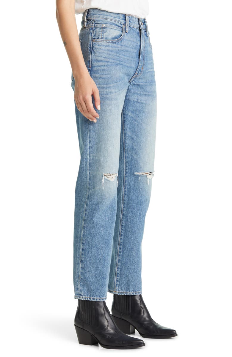 SLVRLAKE Stella High Waist Slim Straight Leg Jeans, Alternate, color,