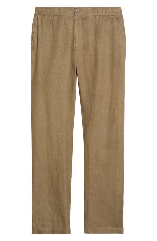 Bugatchi Tristan Drawstring Linen Pants In Olive