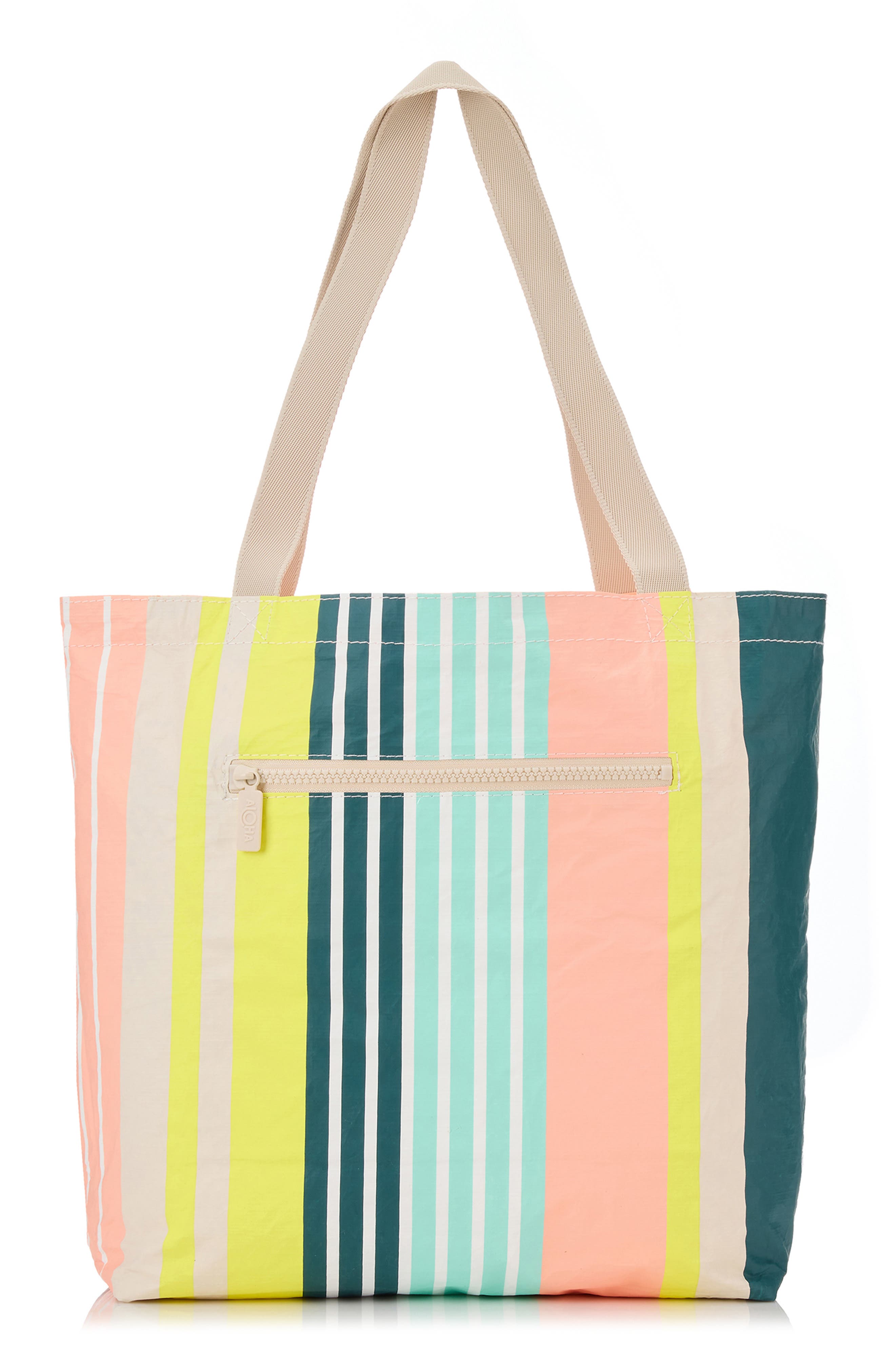 Aloha Collection Casa Gardenia Reversible Water Resistant Tyvek<sup>®</sup> Tote, Alternate, color, Peachy