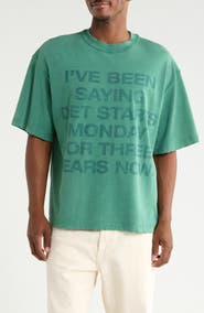 DIET STARTS MONDAY 3 Year Cotton Graphic T-Shirt