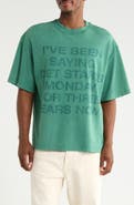 DIET STARTS MONDAY 3 Year Cotton Graphic T-Shirt