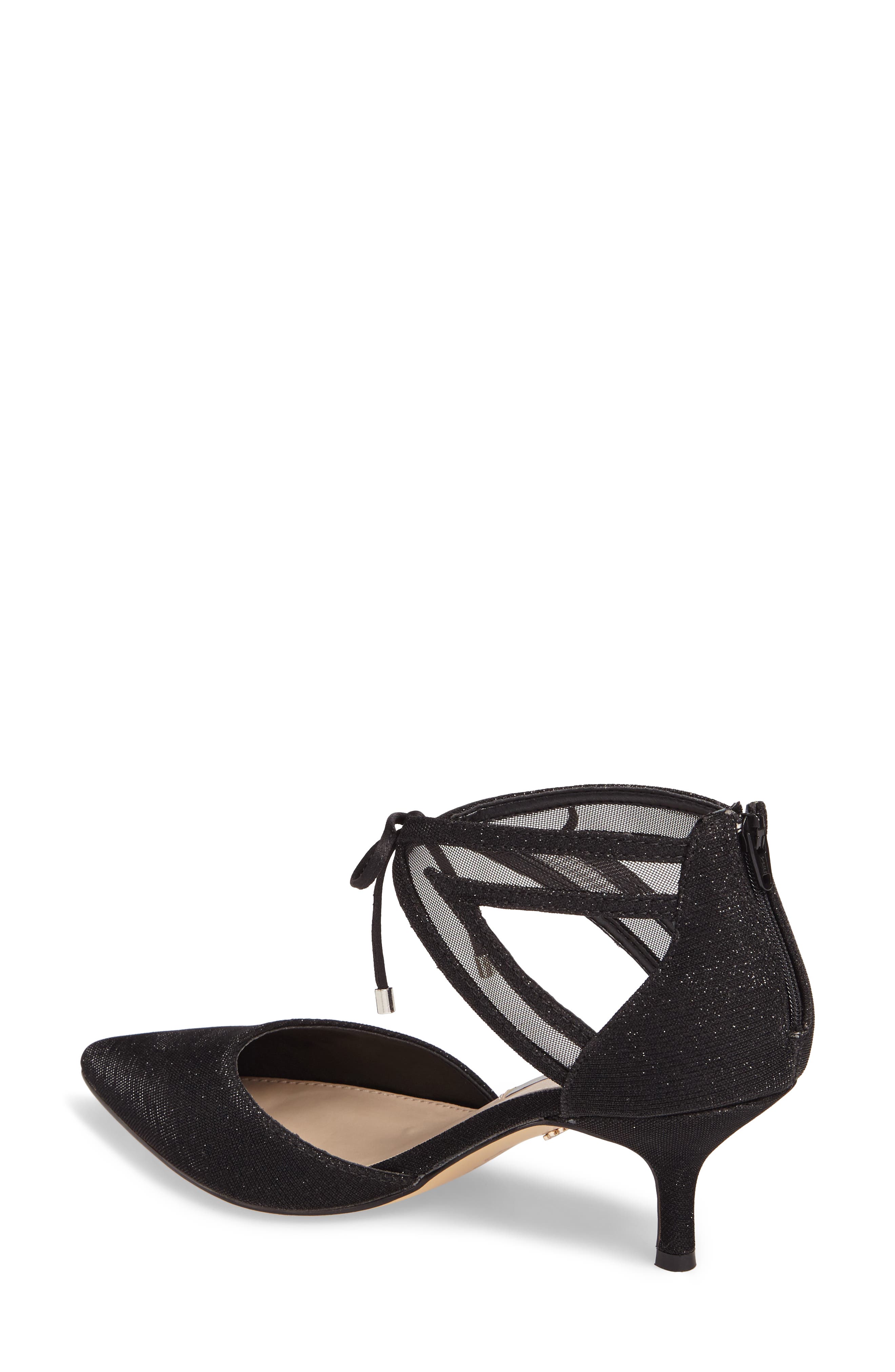 Talley Pointy Toe Pump, Alternate, color, BLACK SHINE METALLIC FABRIC