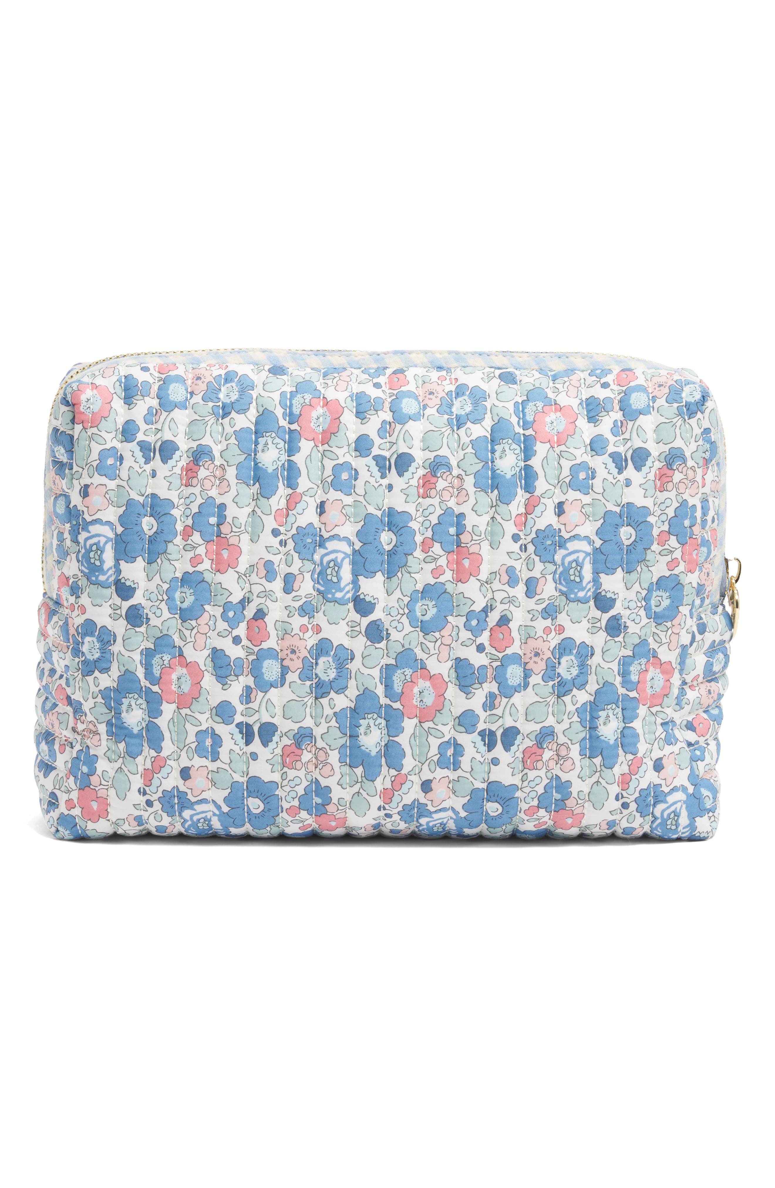 Stoney Clover Lane x Liberty Large Quilted Cotton Pouch, Alternate, color, Betsy