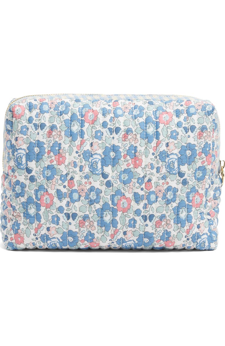 Stoney Clover Lane x Liberty Large Quilted Cotton Pouch, Alternate, color, Betsy