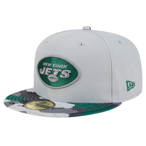 Men's New Era Gray New York Jets Active Camo 59FIFTY Fitted Hat