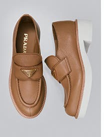 A pair of Prada loafers.