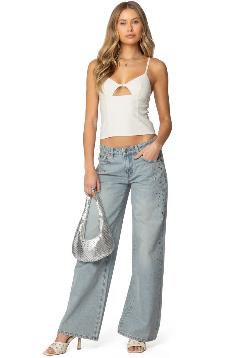 Liana Cutout Camisole, Alternate, color, CREAM