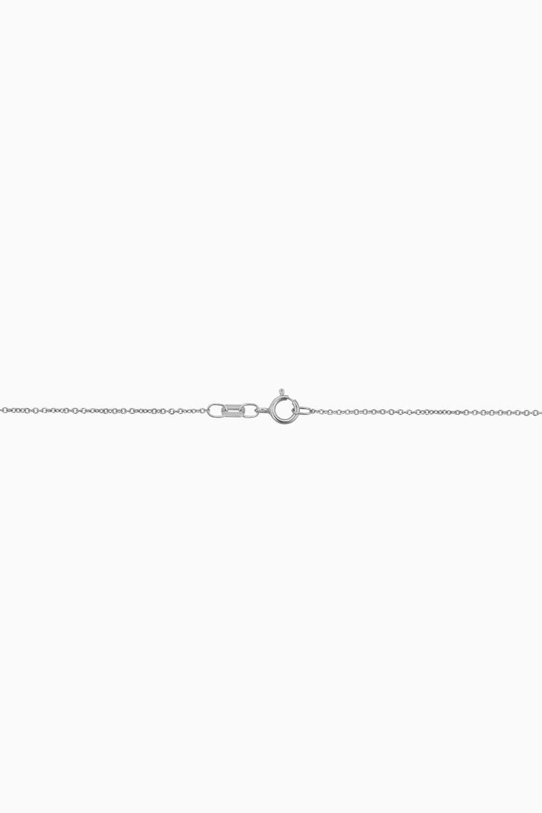 14K Gold Compass Rose Pendant Necklace, Alternate, color, White Gold