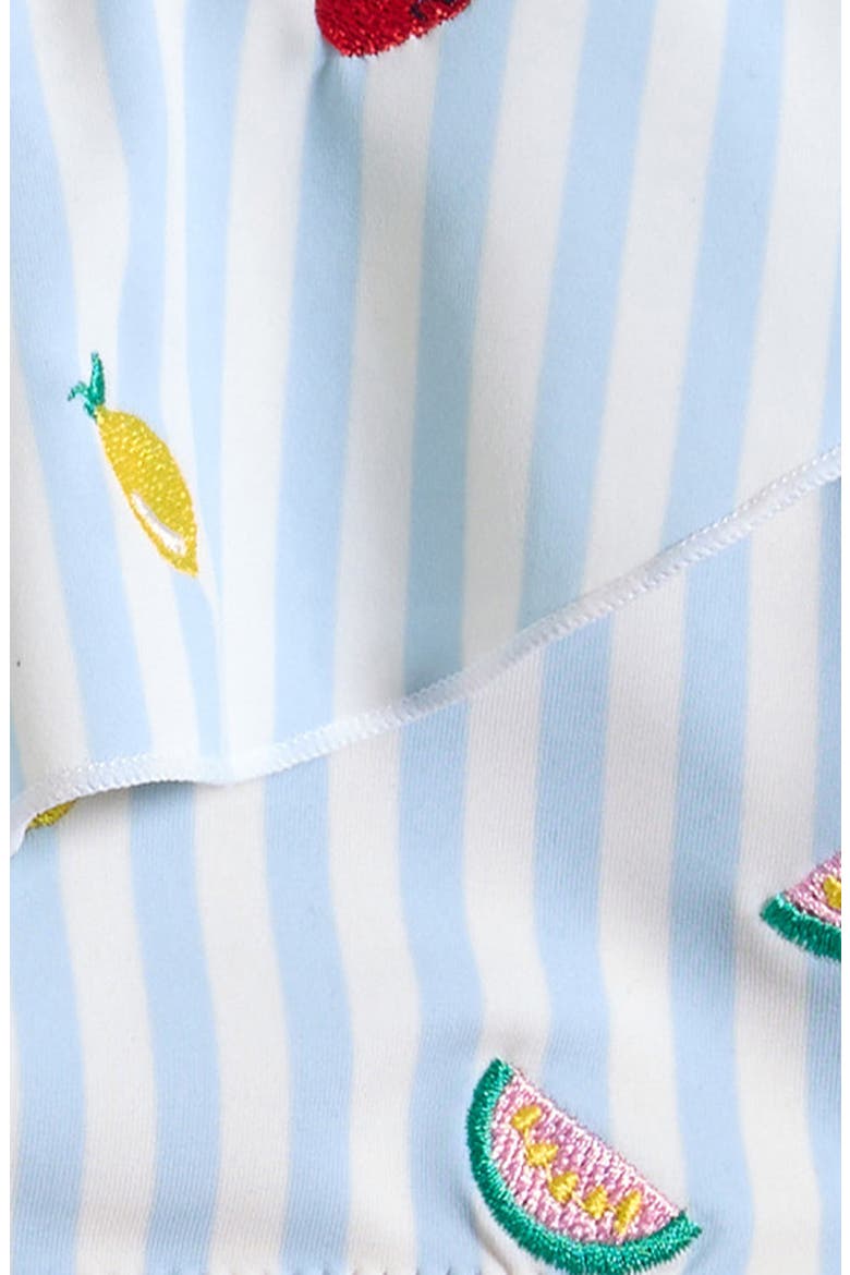 Kids' Embroidered Two-Piece Swimsuit, Alternate, color, BLUE