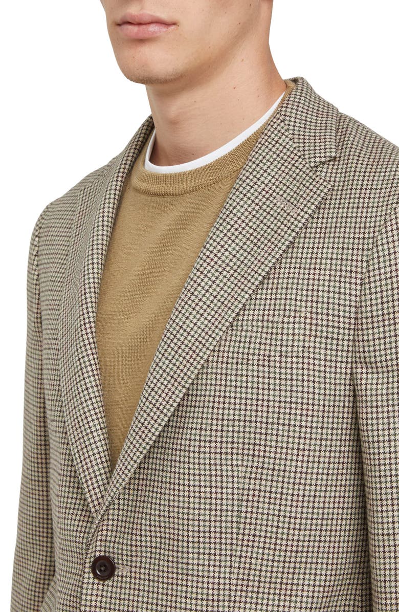 Boglioli Houndstooth Wool, Silk & Cashmere Sport Coat, Alternate, color, 