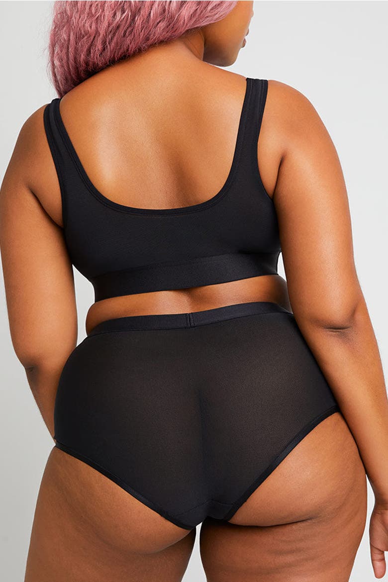 Sieve Bra Top, Alternate, color, Black