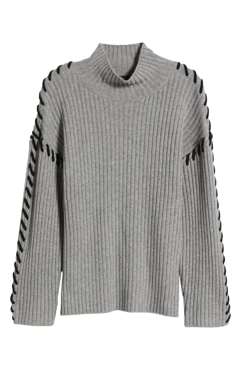 Rails Liam Whipstitch Rib Turtleneck Sweater, Alternate, color, 