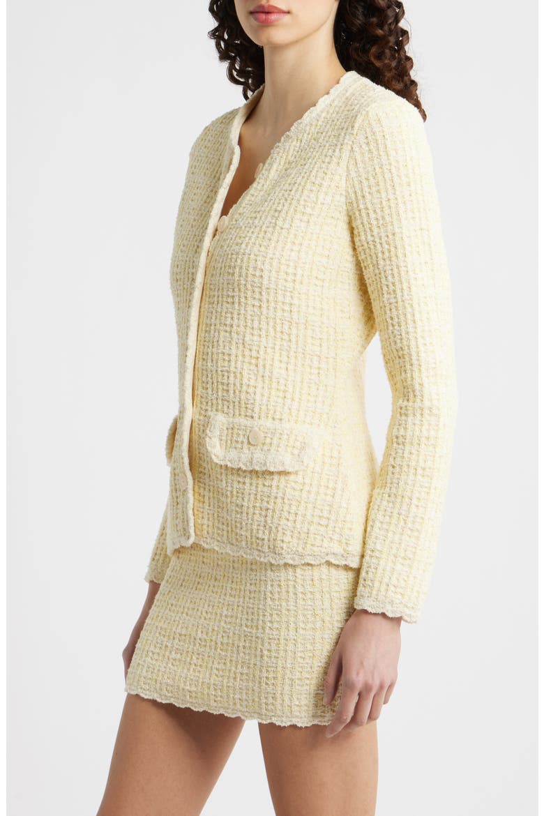 Gaililee Cardigan, Alternate, color, DAYLILY YELLOW
