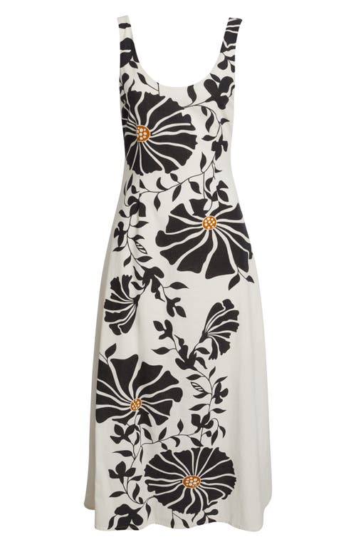 Shop Cleobella Rosalinda Floral Cotton & Linen Maxi Dress In Atropa Print