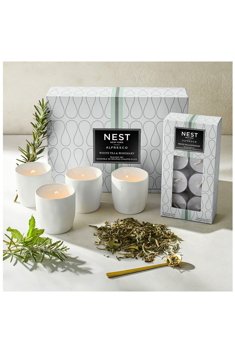White Tea & Rosemary Tealight Candle Set (Limited Edition), Alternate, color, NO COLOR