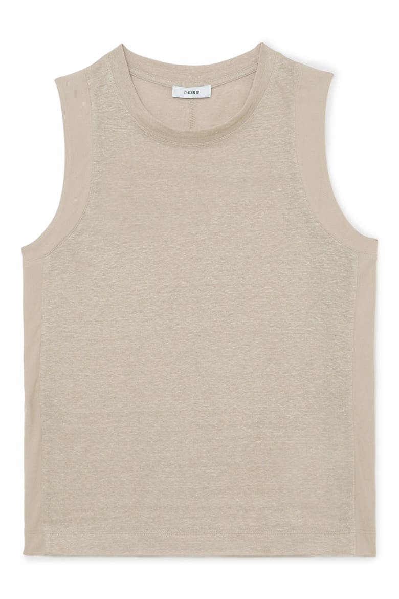 Amy Linen Tank, Alternate, color, STONE NEUTRAL