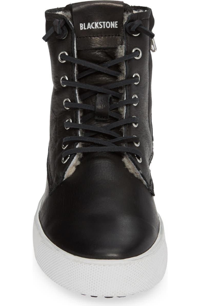 Blackstone QL41 High Top Sneaker with Genuine Shearling Lining, Alternate, color,