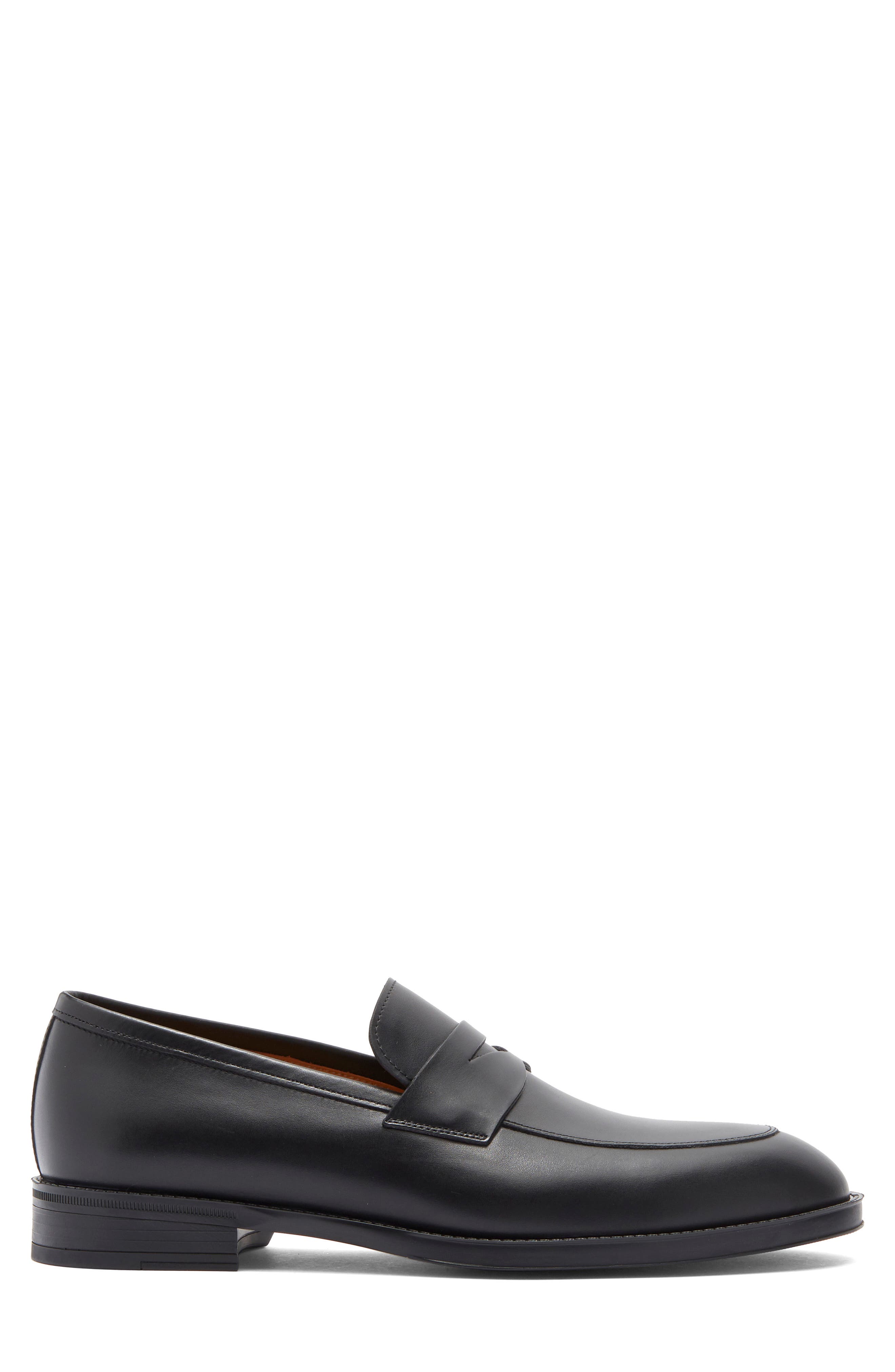 Magnanni Eddison Penny Loafer, Alternate, color, Black
