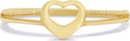 The Lovery Fine Jewelry Gold Split Shank Open Heart Ring