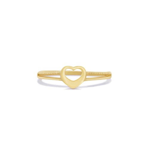 The Lovery Fine Jewelry Gold Split Shank Open Heart Ring In Gold