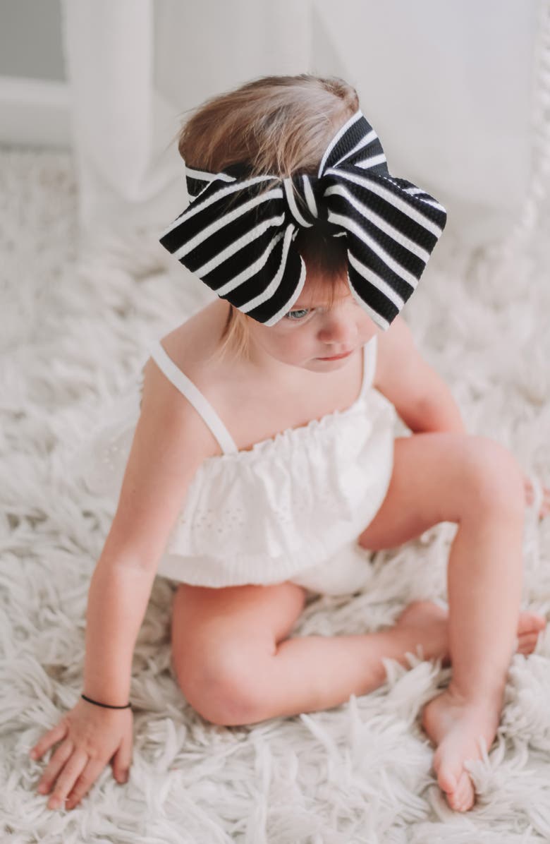 MINI PREP BOUTIQUE Mini Prep Stripes Stretch Head Wrap, Alternate, color,