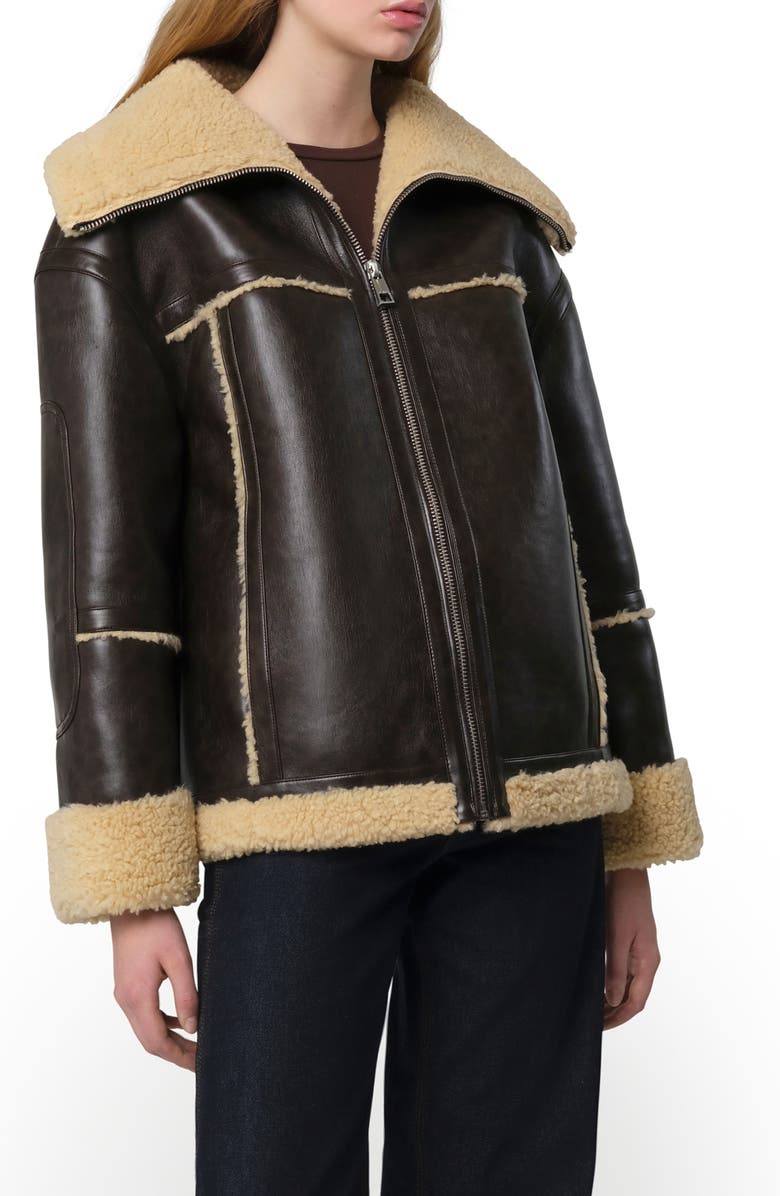 Apparis Calina Bonded Faux Shearling Coat, Main, color, 