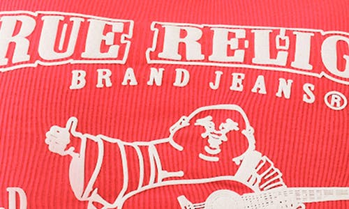 TRUE RELIGION TRUE RELIGION CONTRAST STITCH CROP GRAPHIC T-SHIRT