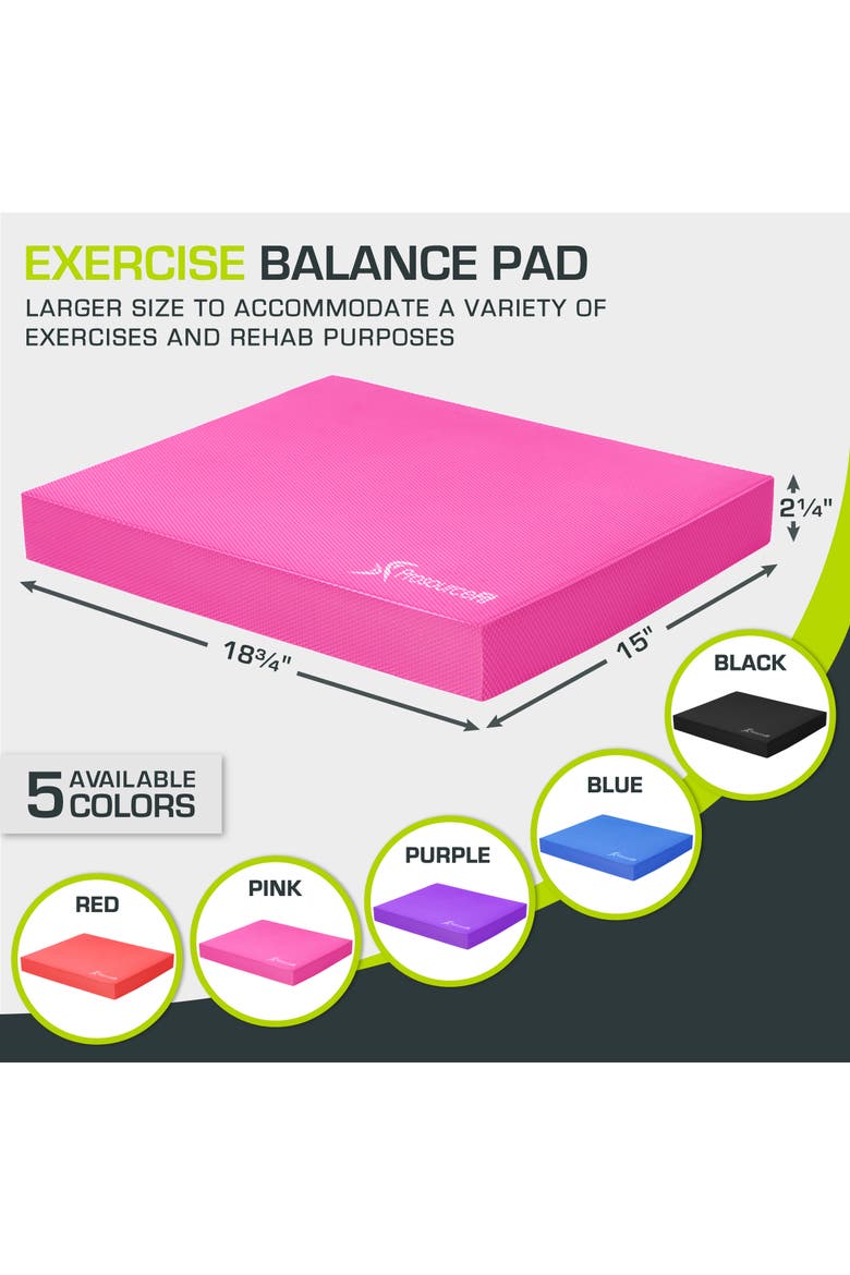 Exercise Balance Pad, 18.75 x 15-in, Alternate, color, Pink