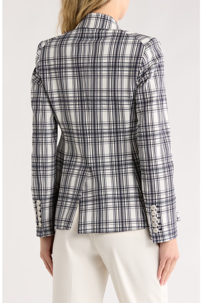 Miller Plaid Wool Blend Dickey Jacket, Alternate, color, IVORY/ NAVY