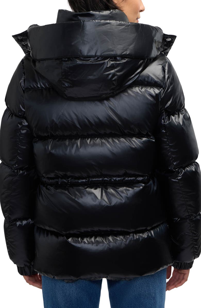Scotch & Soda Vivienne Boxy Water Repellent Quilted Down Jacket, Alternate, color, Black