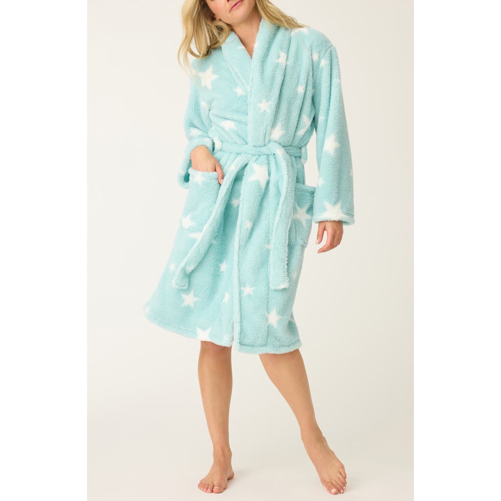Pj Salvage Let's Get Cozy Plush Robe In Green