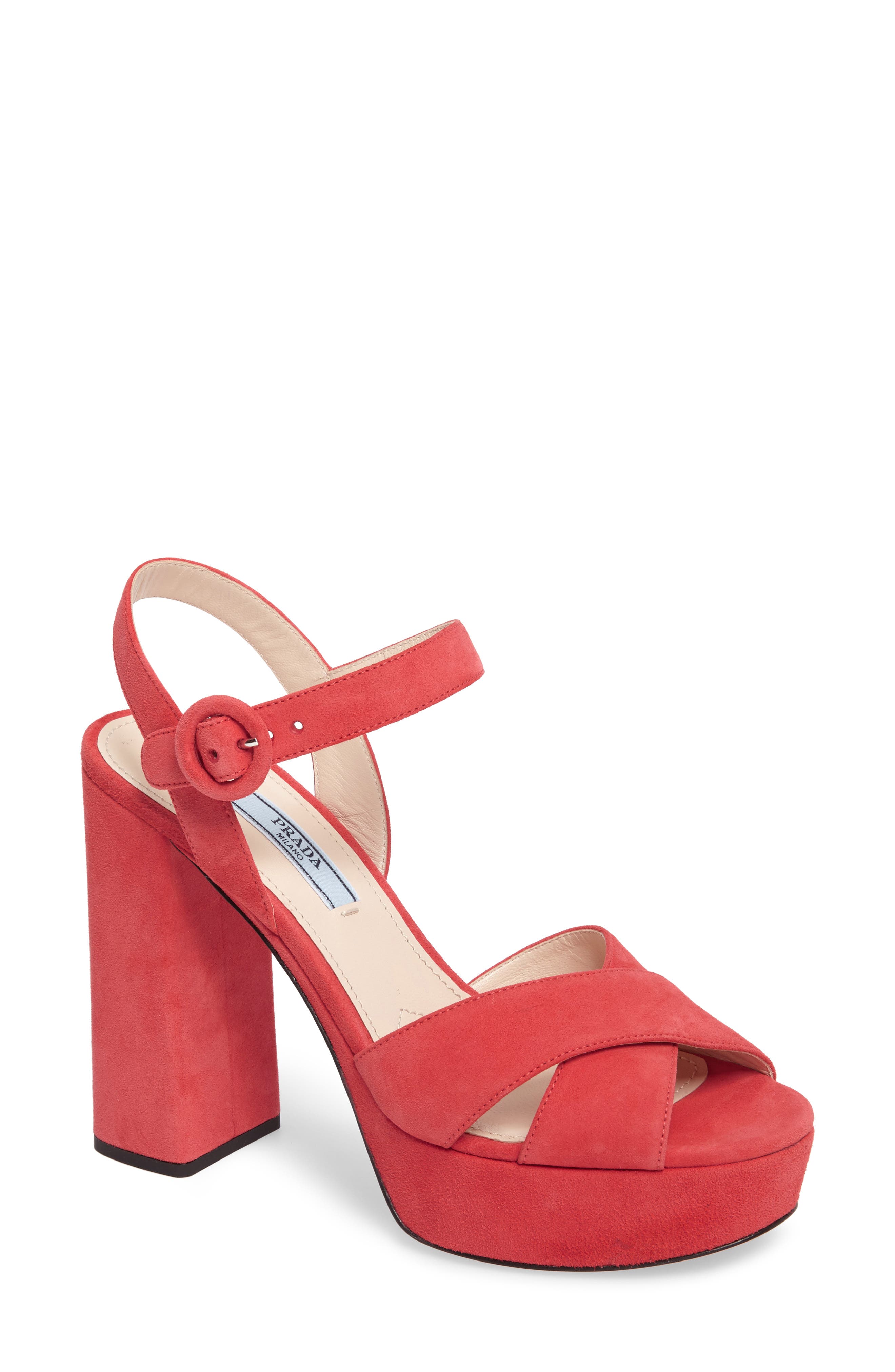 Block Heel Platform Sandal, Main, color, CORALLO