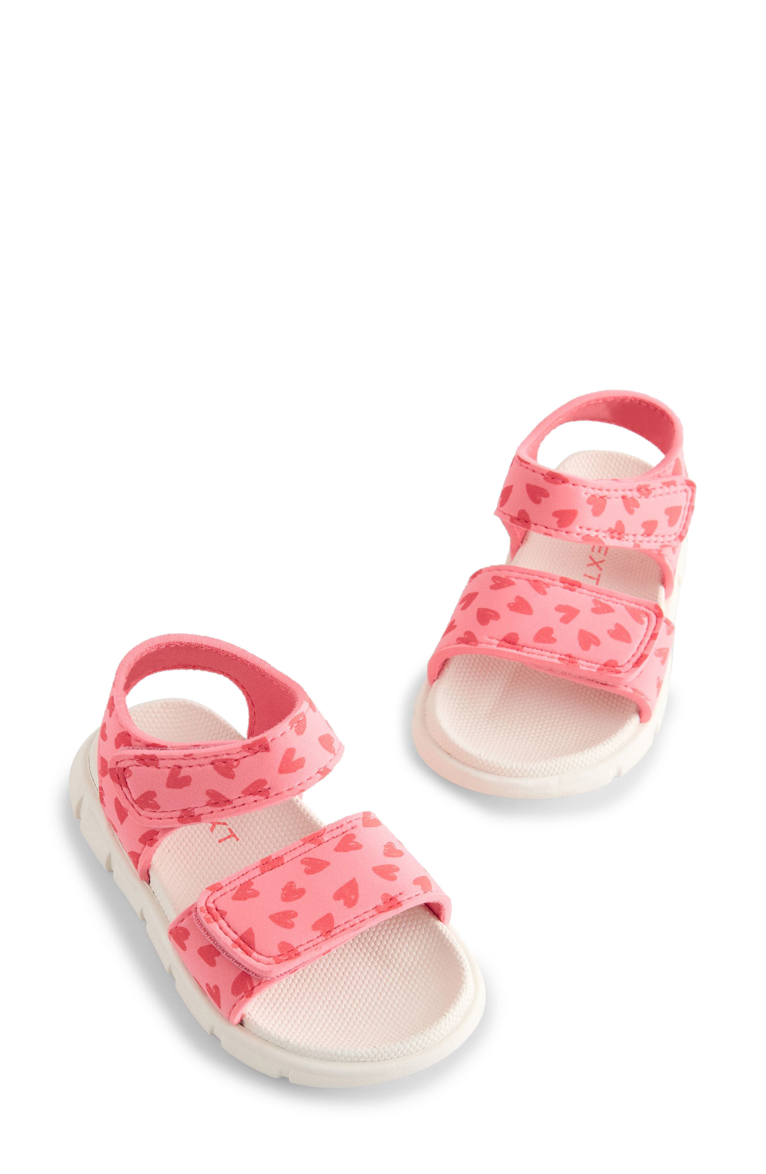 NEXT Kids' Print Adjustable Sandal, Main, color, Pink Multi
